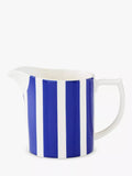 Spode Steccato Milchkännchen „Bold Stripe“ aus Steingut, 280 ml, Blau/Weiß
