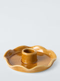X Collagerie Scallop Candle Holder - Honey