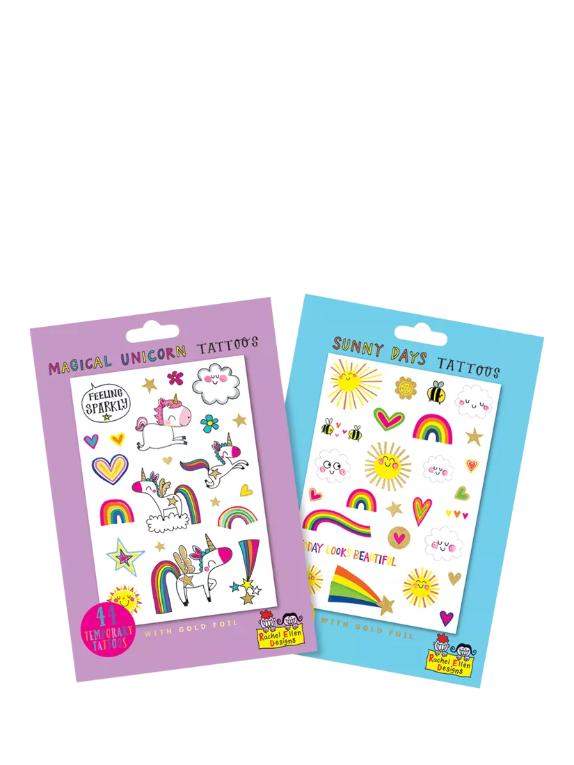 Rachel Ellen Unicorn and Sun Tattoo Set - McGrocer