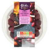 Sainsbury's Jumbo Kalamata Olives with Oak Smoked Oil, Taste the Difference 160g