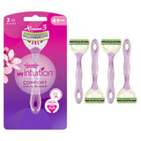 Wilkinson Sword Intuition Xtreme 3 Women's Disposable Razors x4
