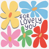 Sainsbury's Open Card For Lovely You Rainbow Flowers Greeting Card