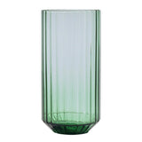 Habitat Wide Ribbed Hi Ball Glass - Green
