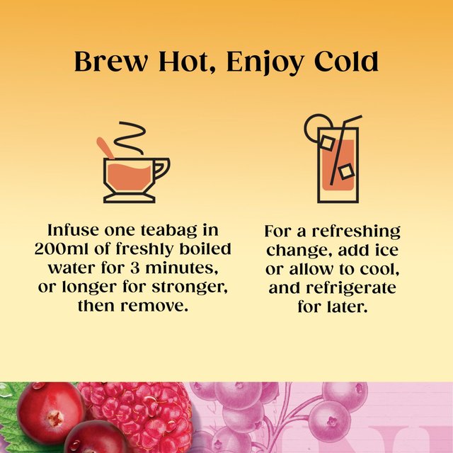 Twinings Cranberry & Raspberry Tea   20 per pack GOODS M&S   