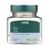Holland & Barrett Zinc 15mg 60 Tablets - 999104