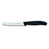 Victorinox Schälmesser &amp; Tomatenmesser mit Wellenschliff, Schwarz, 11 cm