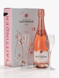 Taittinger Rosé und 2 Gläser Set, 75 cl