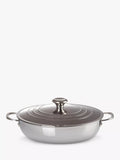 Le Creuset Signature 3-lagiger Edelstahl-Bräter mit Deckel, flach, 30 cm
