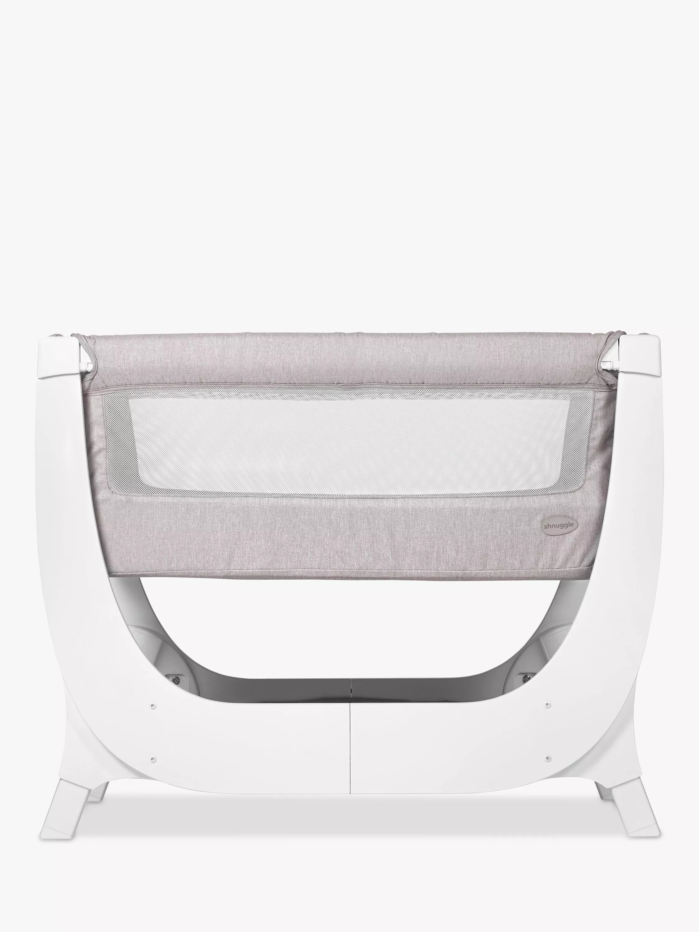 Shnuggle Air Bedside Crib, Stone Grey - McGrocer