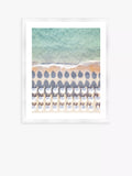 Brookpace Lascelles „Sardinia Beach“, gerahmter Druck mit Passepartout, 66 x 56 cm, Blau