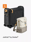 Stokke JetKids BedBox und Crew Rucksack Reise-Set, Schwarz