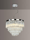 Dar Fame Crystal Chandelier Ceiling Light Clear Polished Nickel