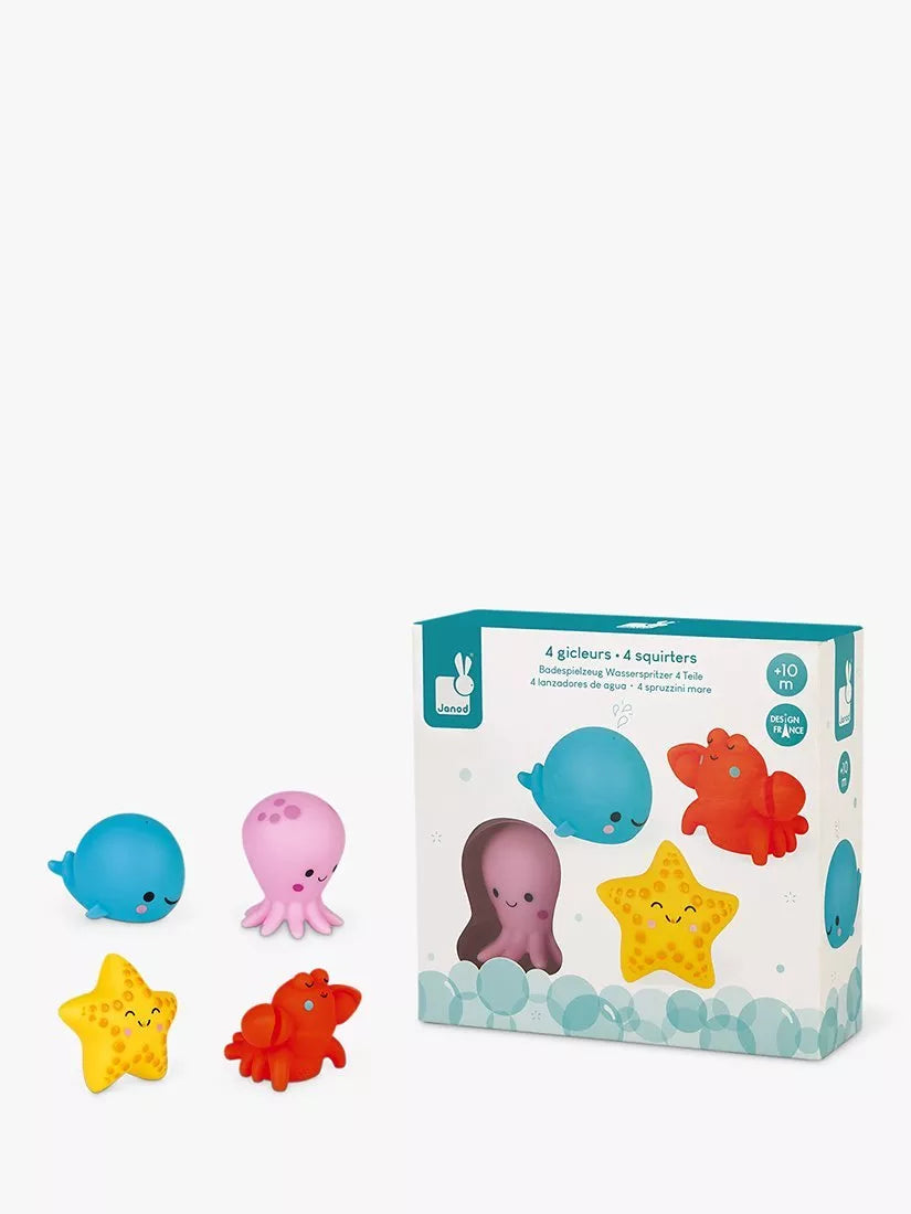 Janod Sea Squirt Bath Toys - McGrocer