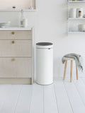 Brabantia Weißer neuer 30-Liter-Touch-Mülleimer 
