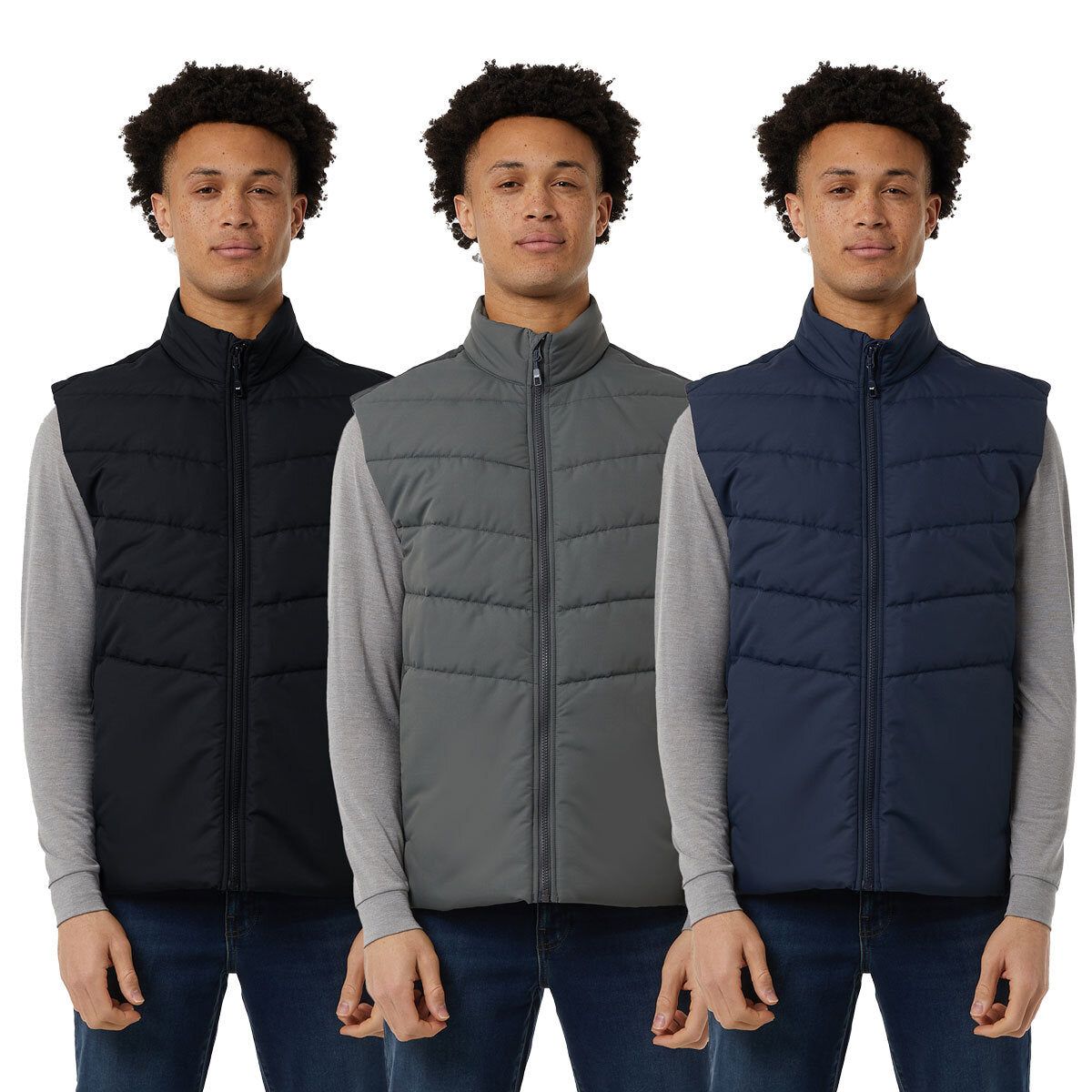 32 Degrees Mens Mixed Media Gilet - McGrocer