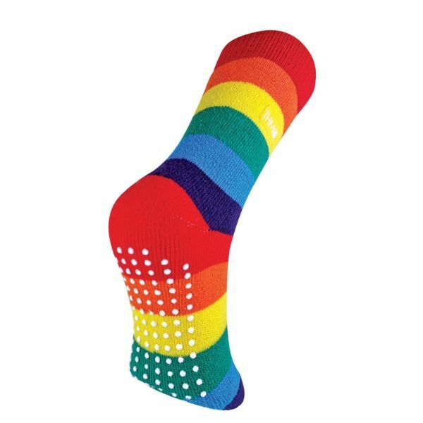 THMO Ladies Novelty Rainbow Thermal Slipper Socks 4-8 UK GOODS Superdrug   