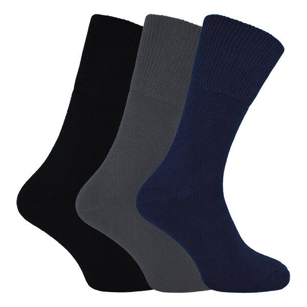 THMO Mens Thick Warm Bamboo Thermal Socks 6-11 UK GOODS Superdrug Black Navy Grey  