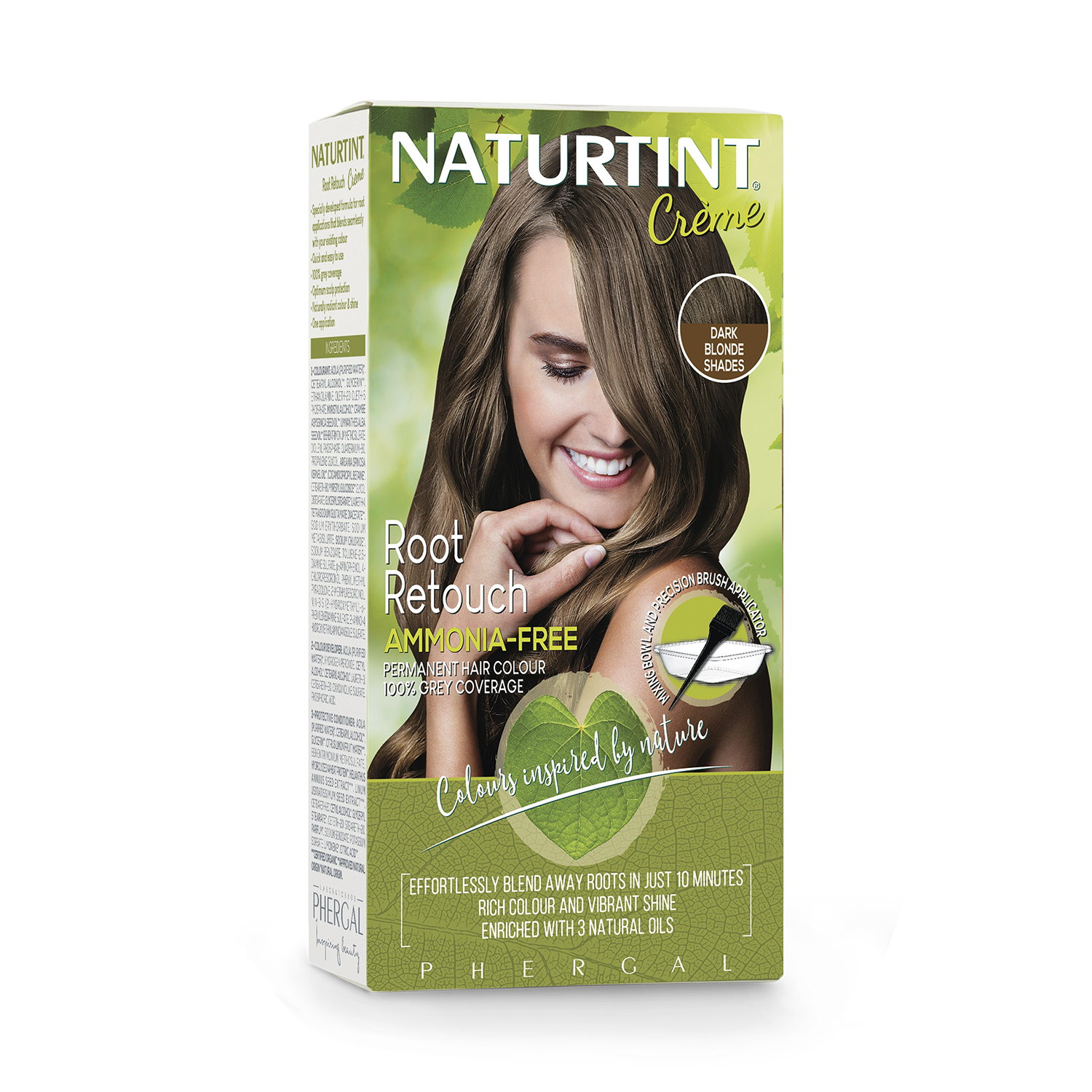 Naturtint Root Retouch Crème - Black Shades 45ml - 998357