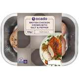 Ocado British Chicken Crown with Salt  Pepper