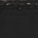 MS Womens Cotton Rich  Lace Bikini Knickers 8 Black