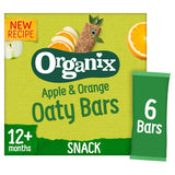 Organix Apple  Orange Soft Oaty Bars Toddler Snacks Multipack 12 months