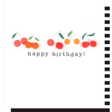 Caroline Gardner Cherries Happy Birthday Card