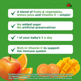 Cow  Gate Fruit Pouch Apple Mango Orange  Carrot Baby Food 4 Months