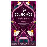Pukka Organic Night Time Berry Herbal Tea x20 Compostable Sleep Tea Bags