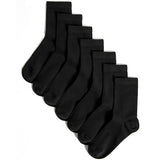 MS Boys Ankle School Socks Shoe Size 125-35 Black