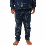 MS Space Printed Waffle PJ 2-3 Years Navy