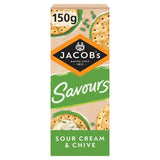 Jacobs Savours Thins Sour Cream  Chive Crackers