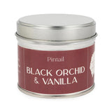 Pintail Candles Black Orchid  Vanilla Classic Tin Candle