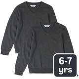 MS Unisex Pure Cotton Jumper 6-7 Years Grey