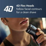 Philips Wet  Dry Electric Shaver Series 1000 with 4D Flex Heads