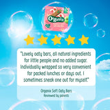 Organix Apple  Orange Soft Oaty Bars Toddler Snacks Multipack 12 months
