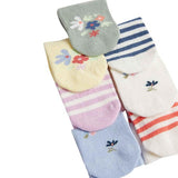 MS Girls Cotton Rich Patterned Socks 0-6 7 Pack