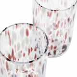 MS Speckled Hi Ball Glasses Plum
