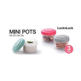 LocknLock 3 Pce Mini Round Storage Set