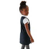 MS Girls Crease Resistant School Pinafores 6-7 Years Navy