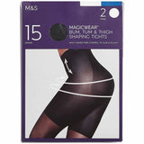 MS Womens 15 Denier Magicwear Tights Large Black