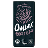Ombar 100 Cacao Organic Vegan Fair Trade Dark Chocolate
