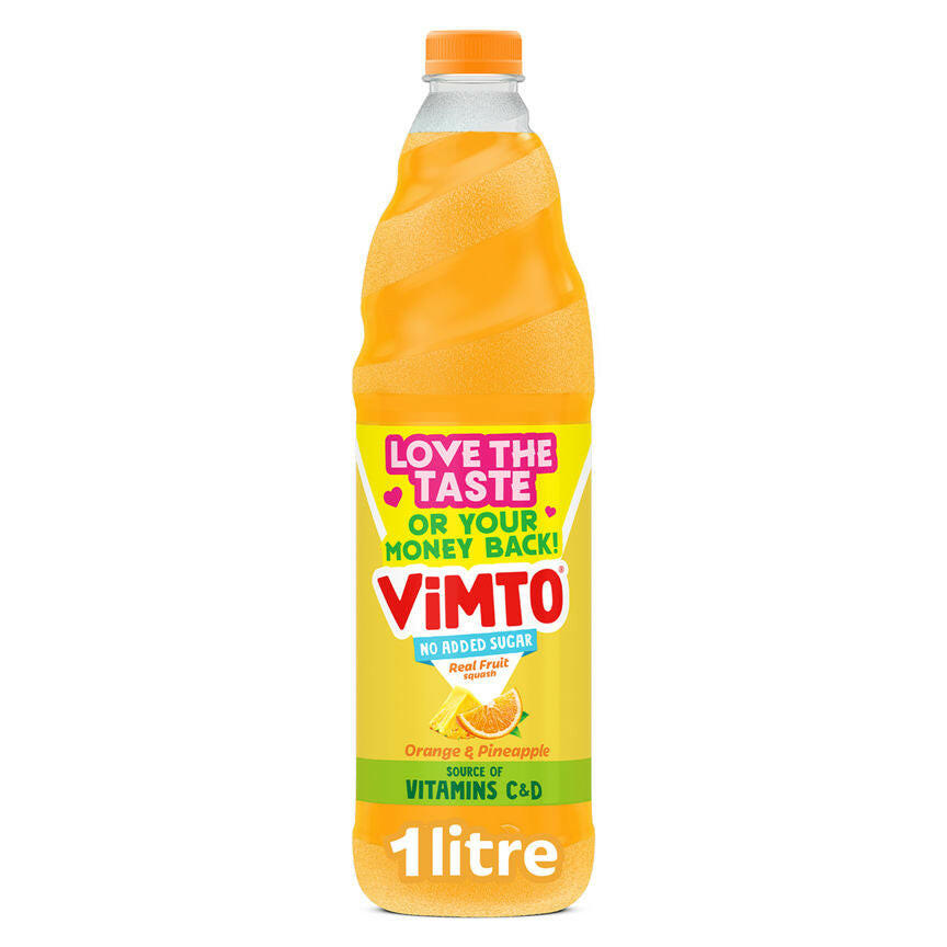 Vimto Real Fruit Squash Orange & Pineapple GOODS ASDA   