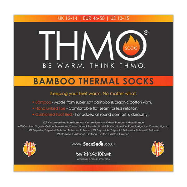 THMO Mens Thick Warm Bamboo Thermal Socks 12-14 UK GOODS Superdrug   