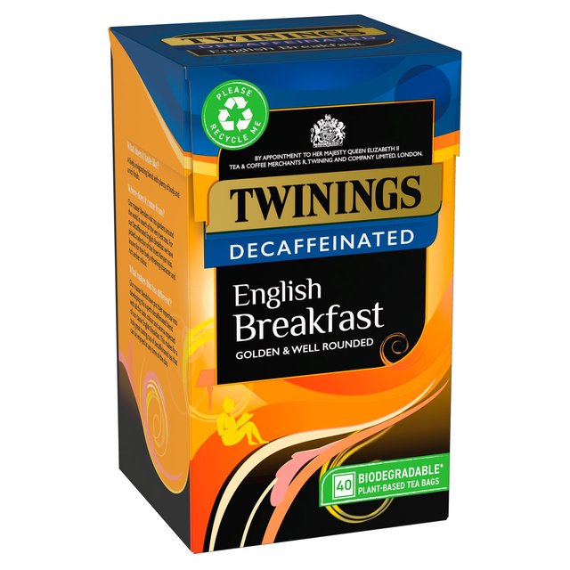 Twinings Decaffeinated English Breakfast Tea    40 per pack GOODS M&S   