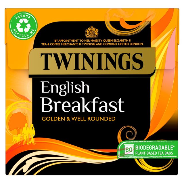 Twinings English Breakfast Tea    80 per pack GOODS M&S   