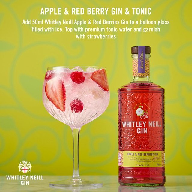 Whitley Neill Apple & Red Berries Gin   70cl GOODS M&S   