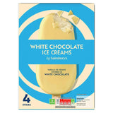 Sainsburys Indulgence Eiscreme Weiße Schokolade 4x110ml