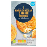 Sainsbury's Crispbakes mit reifem Cheddar und Zwiebeln (2 x 240 g)