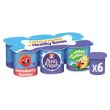 Petits Filous Kids Joghurt ohne Zuckerzusatz, Erdbeer-Banane, 6 x 47 g