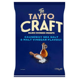 Tayto Hand Cooked Causeway Sea Salt  Malt Vinegar Crisps 150g